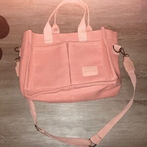 Pink saddle bag